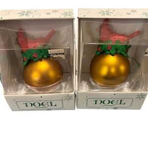 Department 56 Noel Ornaments with Cardinal on‎ top